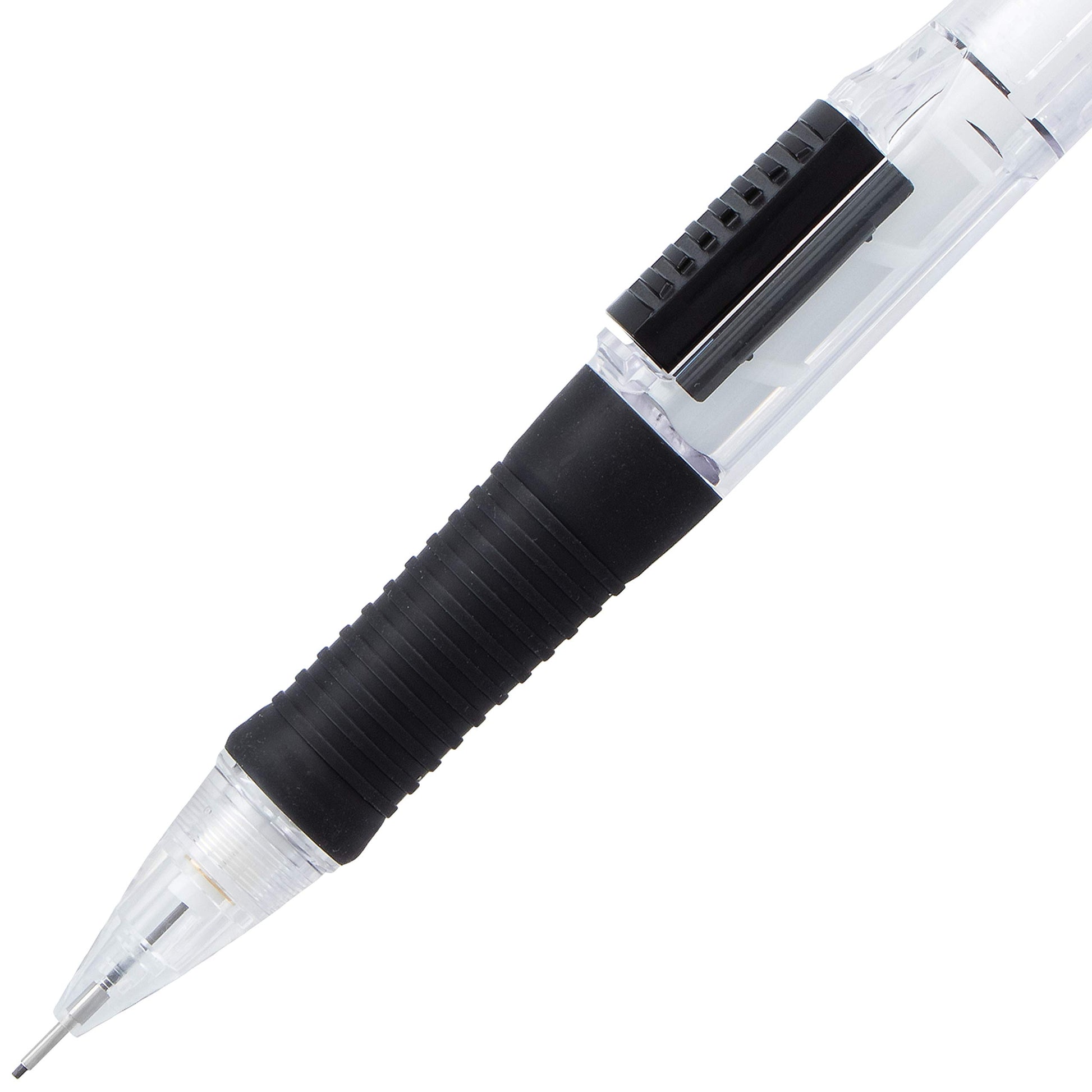 Pentel QUICK CLICK Mechanical Pencil (0.5mm), Black Barrel, Box of 12 (PD215A)