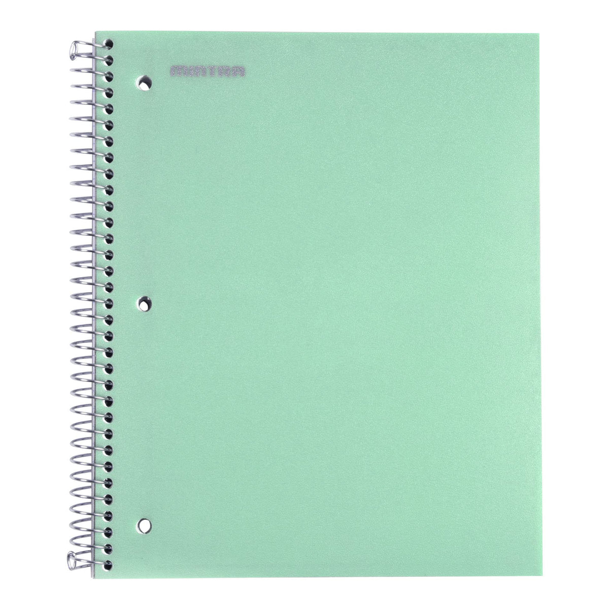 Mintra Office Durable Spiral Notebooks, 3 Subject (Lavender, Sage Green, Salmon, Wide Ruled 3pk)