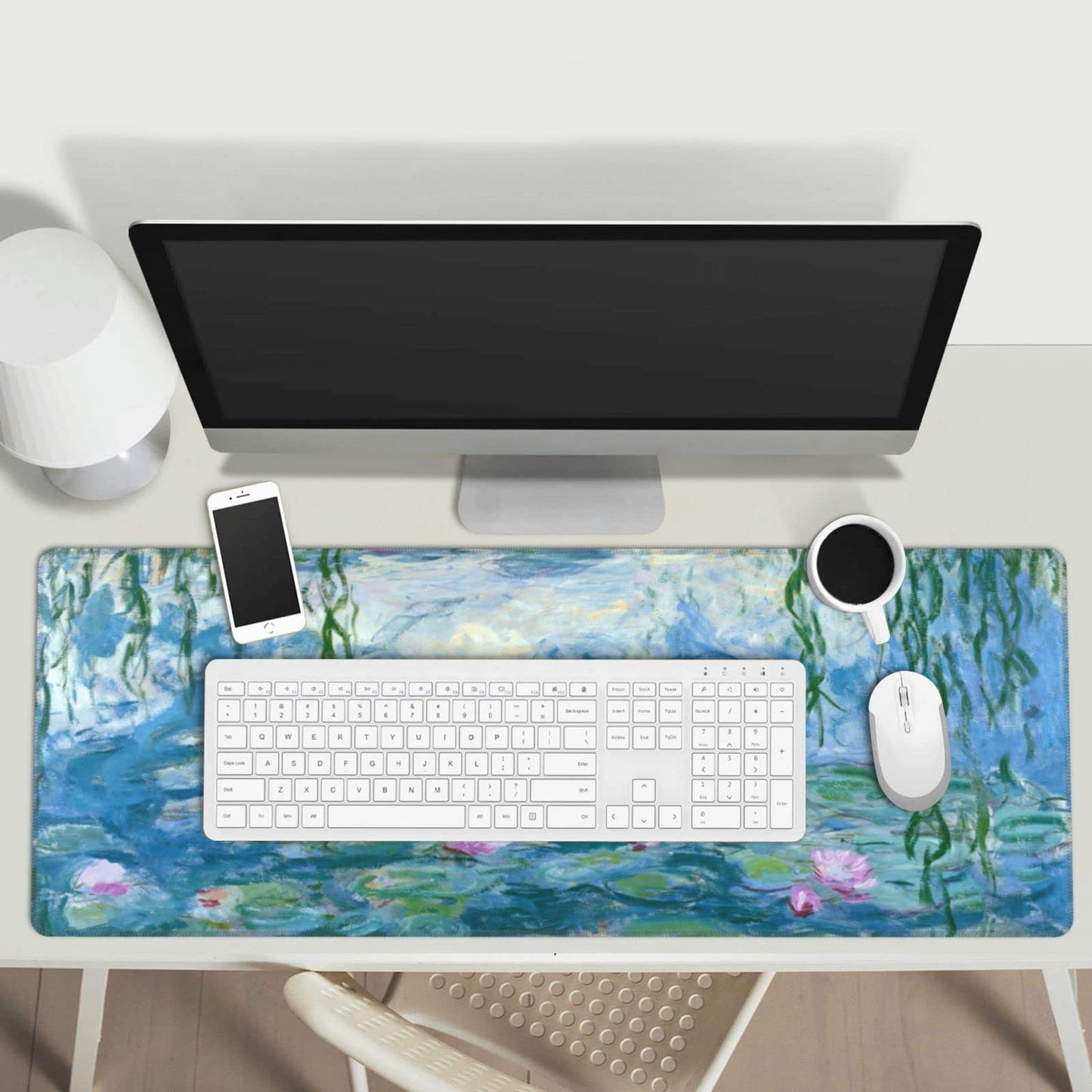 Mouse Pad Stitched Edge XL Large Mousepad 31.5" X 12" Rubber Base Non Slip Desk Mat for Laptop Pc