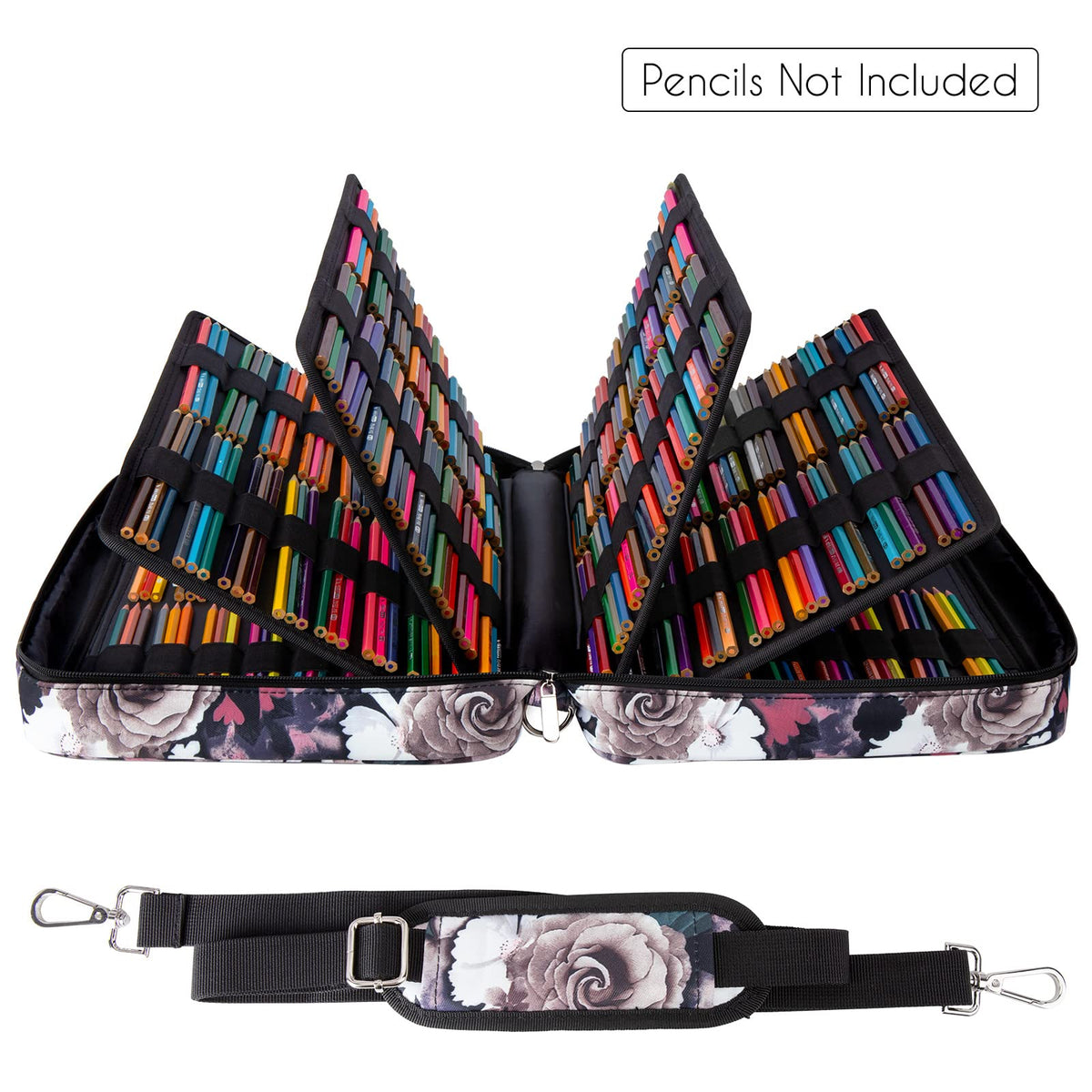 YOUSHARES Big Capacity Colored Pencil Case - 480 Slots large Pen Case Organizer with Multilayer