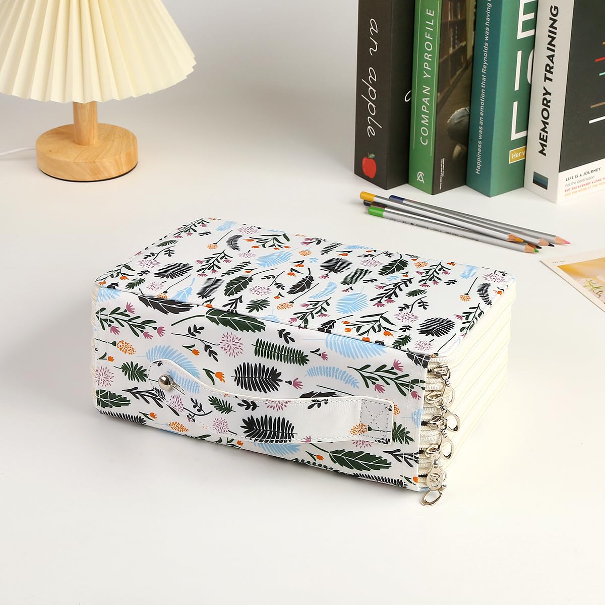 Lbxgap 250 Slots Colored Pencil Case Organizer, 5 Layer Bag