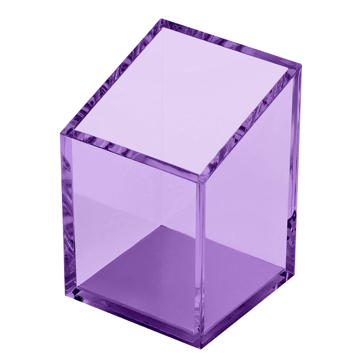 OfficeGoods Acrylic Pen and Pencil Holder, Purple