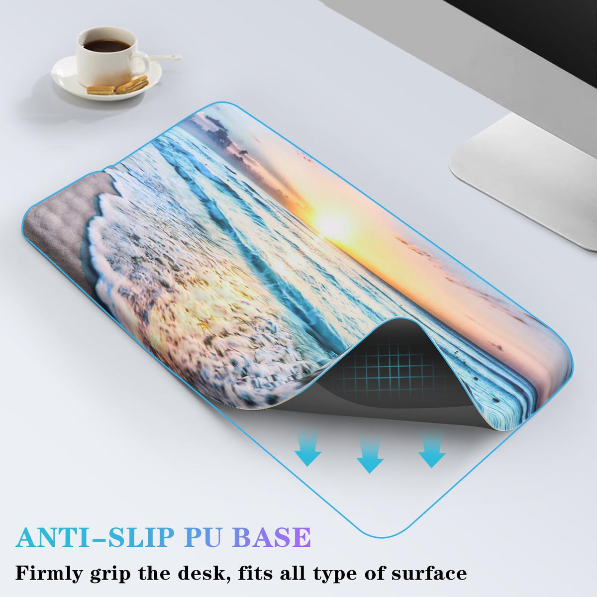 Computer Keyboard Stand with Wrist Rest, Ergonomic Tilted Keyboard Holder - Keyboard Riser with