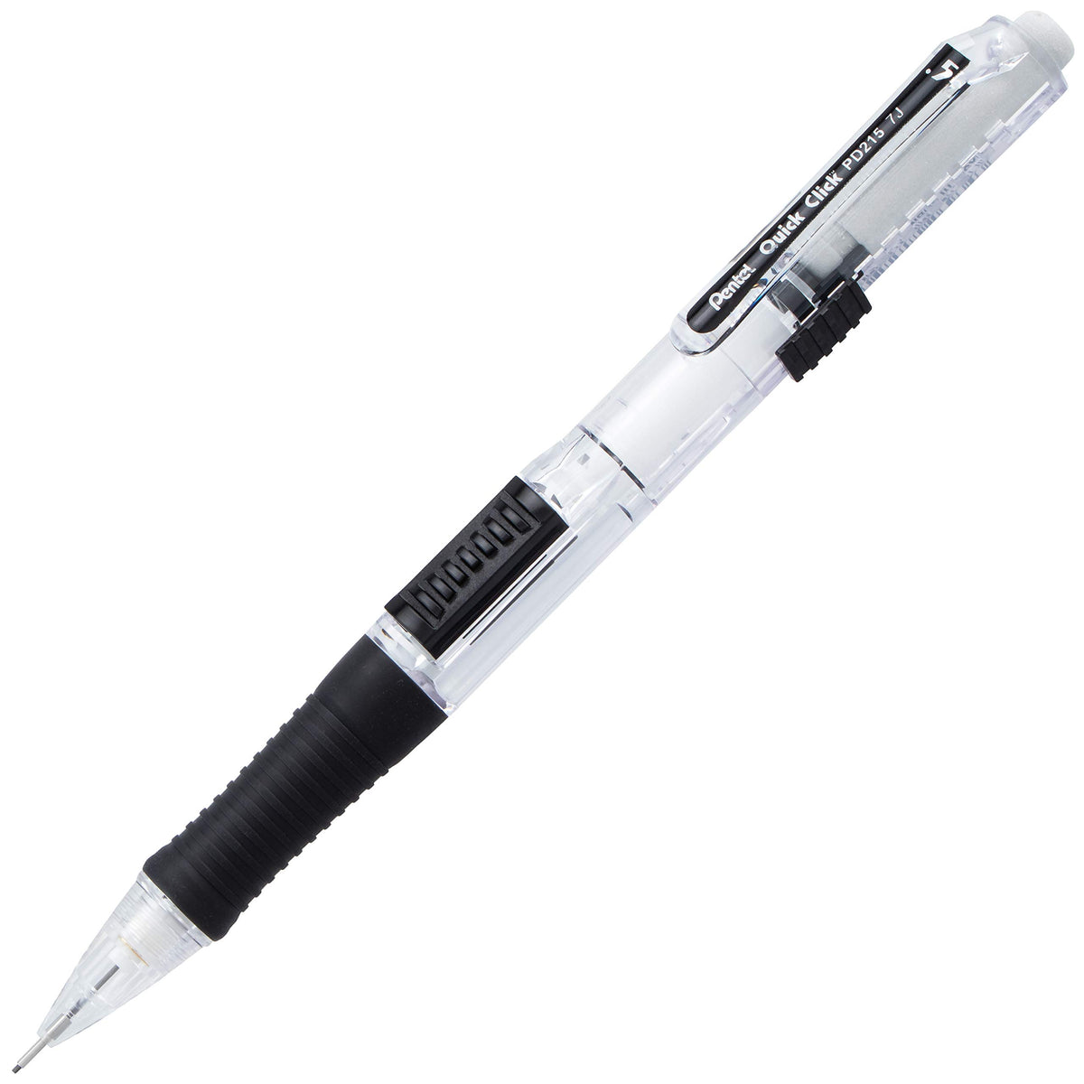 Pentel Quick Click Mechanical Pencil, (0.5mm) Fine Line, Canister, Assorted Colors (A/B/C/N/V)