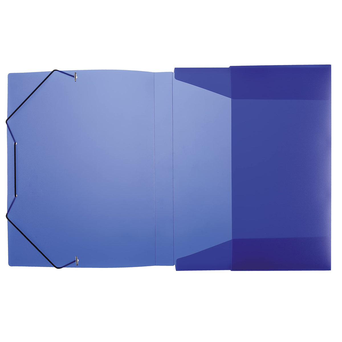Idena® DIN Box File with Elastic Strap a4 blue