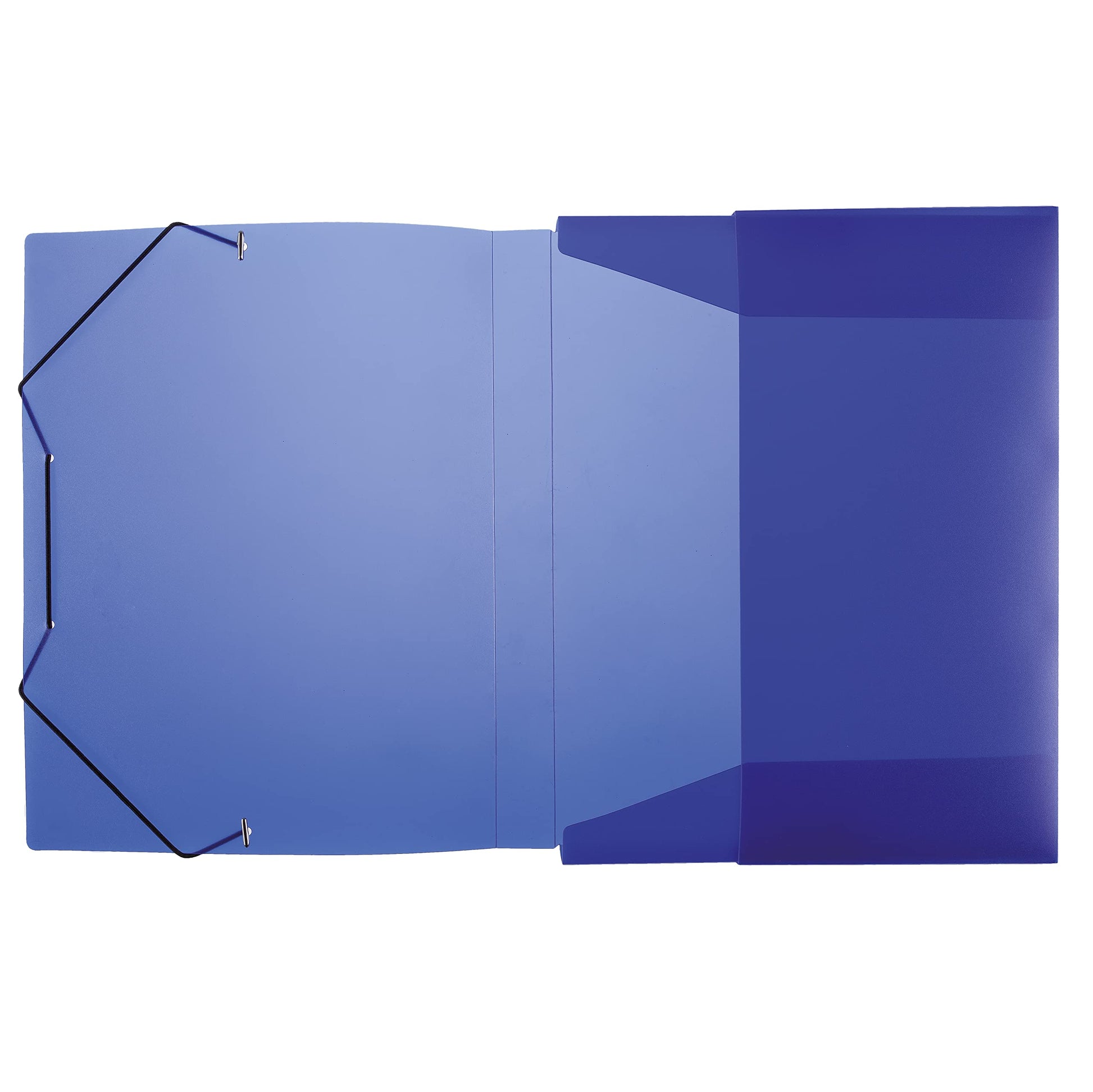 Idena® DIN Box File with Elastic Strap a4 blue