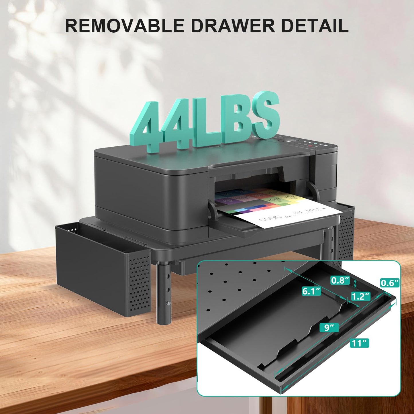 WALI Computer Monitor Stand with Storage and Pen Holder