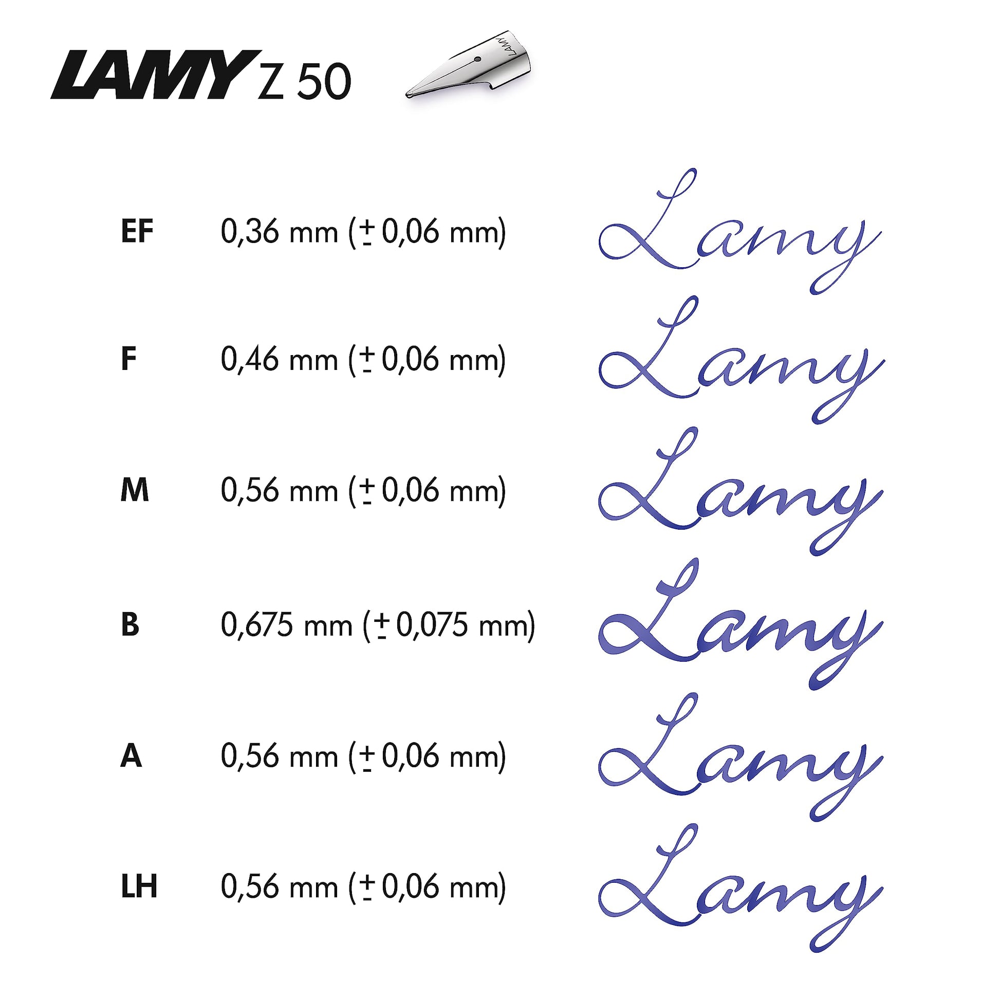 Lamy cp1 black fountain pen - minimalist fountain pen in elegant metal body - with cushioned