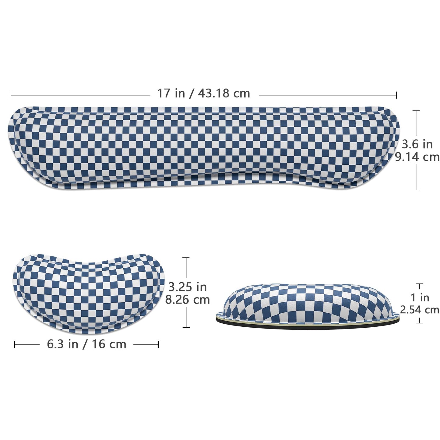 Dapesuom Enlarge Keyboard Wrist Rest, Memory Foam Wrist Cushion for Support, Cute Typing Pain