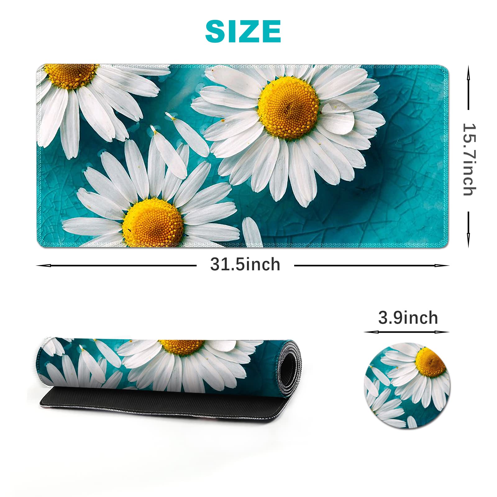 ArtSo Large Gaming Mouse Pad Extended Desk Pad XL Keyboard Mat Long Mousepad Decor Writing Pad