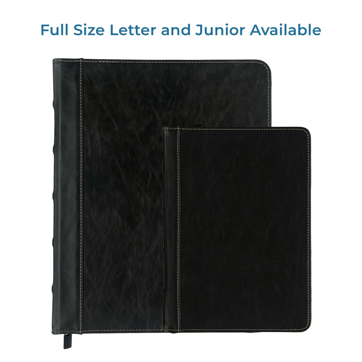Samsill Vintage Leather Binder, Zippered, 1 Inch Round Ring, Letter Size 8.5x11 Documents, Contrast