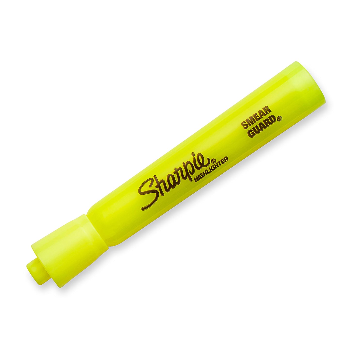 Sharpie Tank Style Highlighters, Chisel Tip, Fluorescent Yellow, 24 Count
