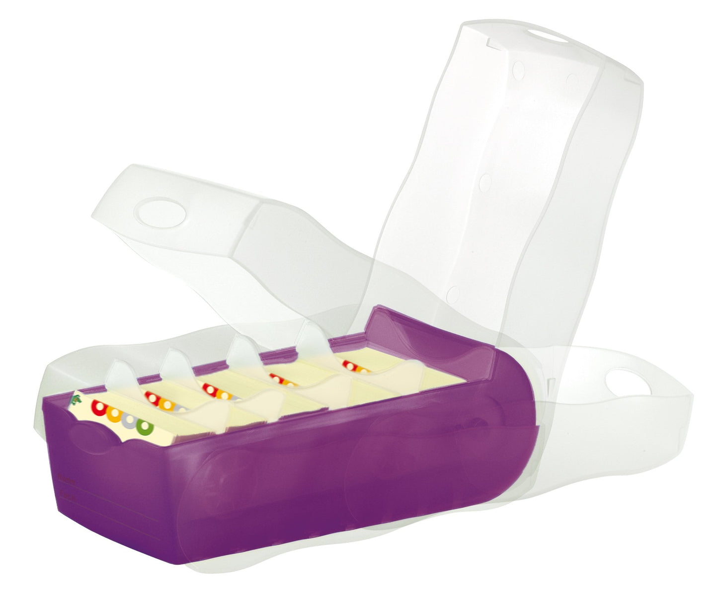 HAN 998-673, Croco Flashcard Index Box. for Learning Vocabulary in an Ingeniously Simple Way, A8