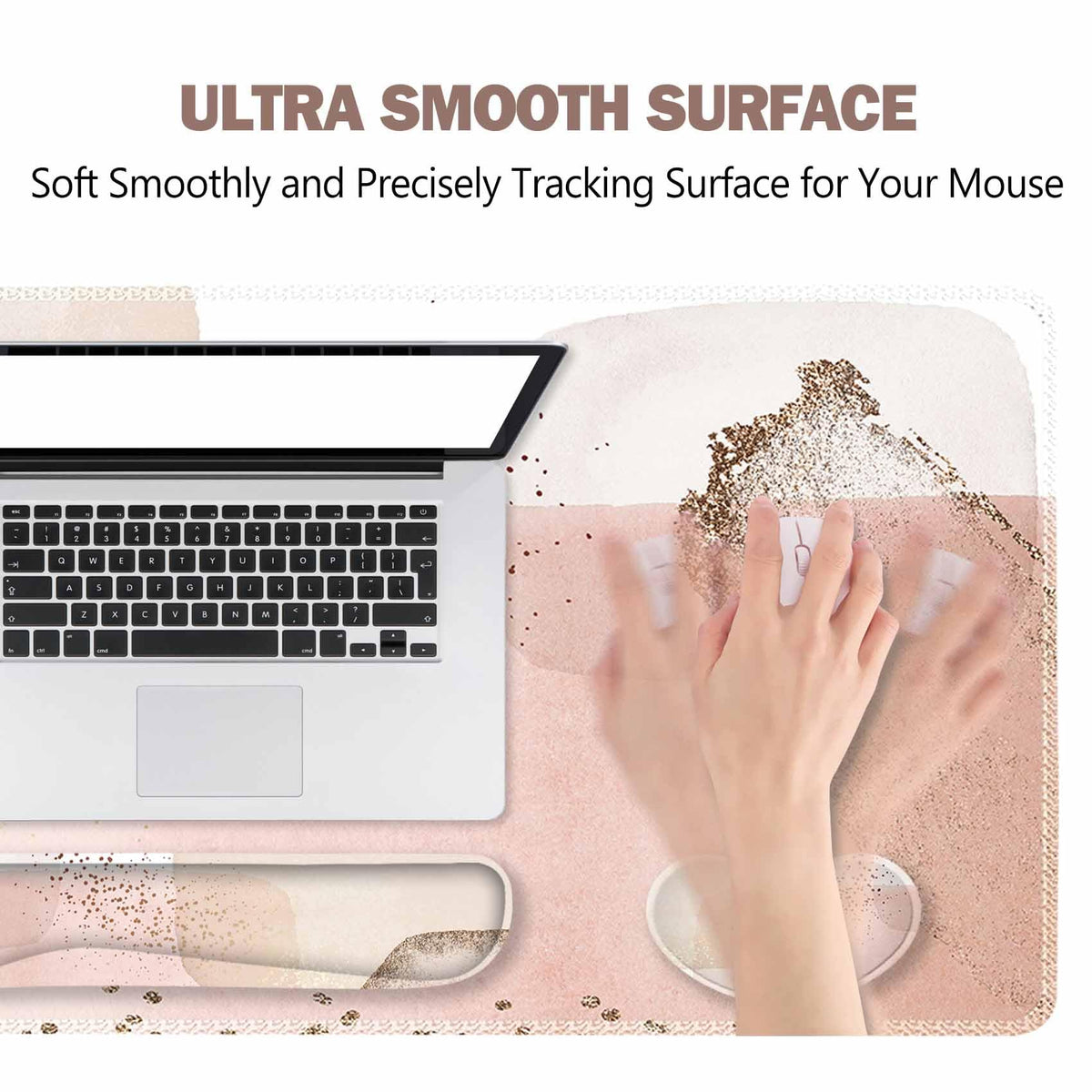 ToLuLu Extended Gaming Mouse Pad, Ergonomic Keyboard Mouse Wrist Rest Set