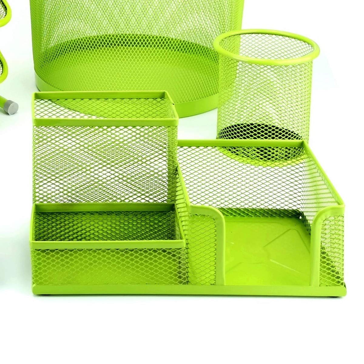 Leviatan Desk Organizer | Metal Desk Organizer | Office Pen Holder | Desk Organizer with Mesh Note