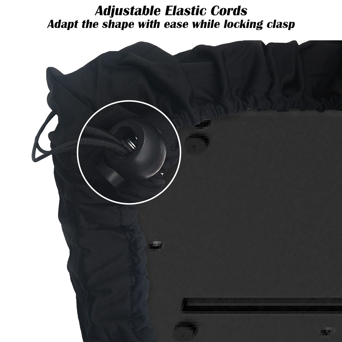 LIGICKY Stretchable 61 & 73 & 76 Keys Digital Piano Keyboard Dust Cover, Black