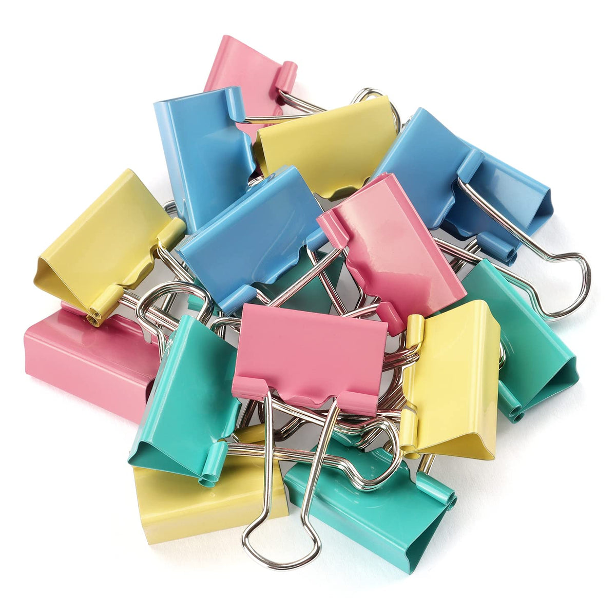 ZZTX 12 Pack Large Binder Clips 2.0 Inches Assorted Colors
