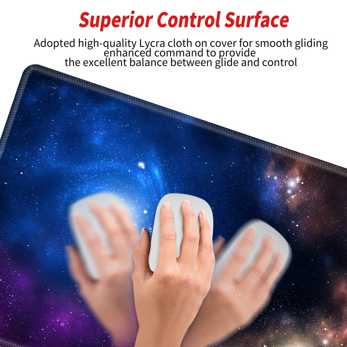 Gaming Mouse Pad 48x24 XXXL Desk Mat Extra Large Extended Mousepad Giant Desk Pad 3XL Galaxy Huge