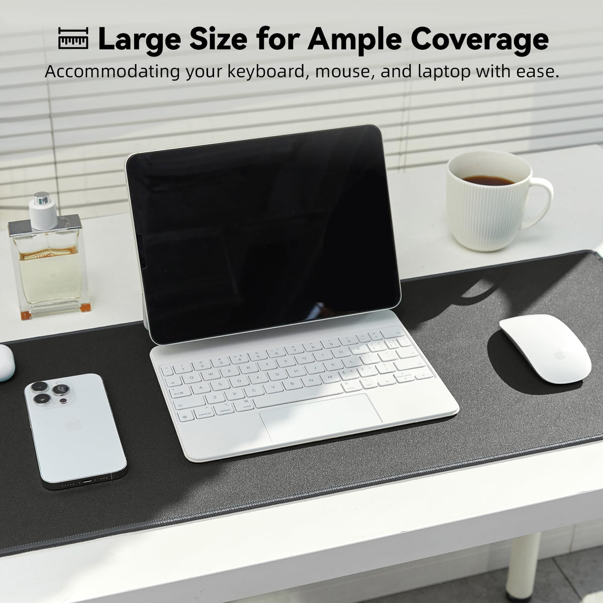 Reniteco Large Office & Gaming Mouse Pad, 27.6" x 11.8" x 0.08"