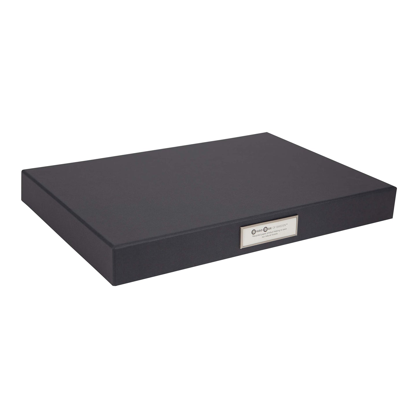 Bigso Sven Fiberboard Classic Hinged Document Box - File Organizer for Important Paperwork