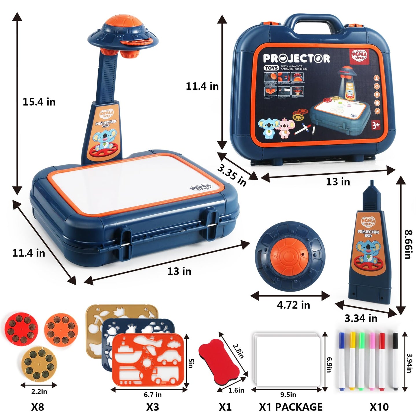 Gohero Drawing Projector for Kids Art Sketching Toy Set 64 Images Ages 3-6