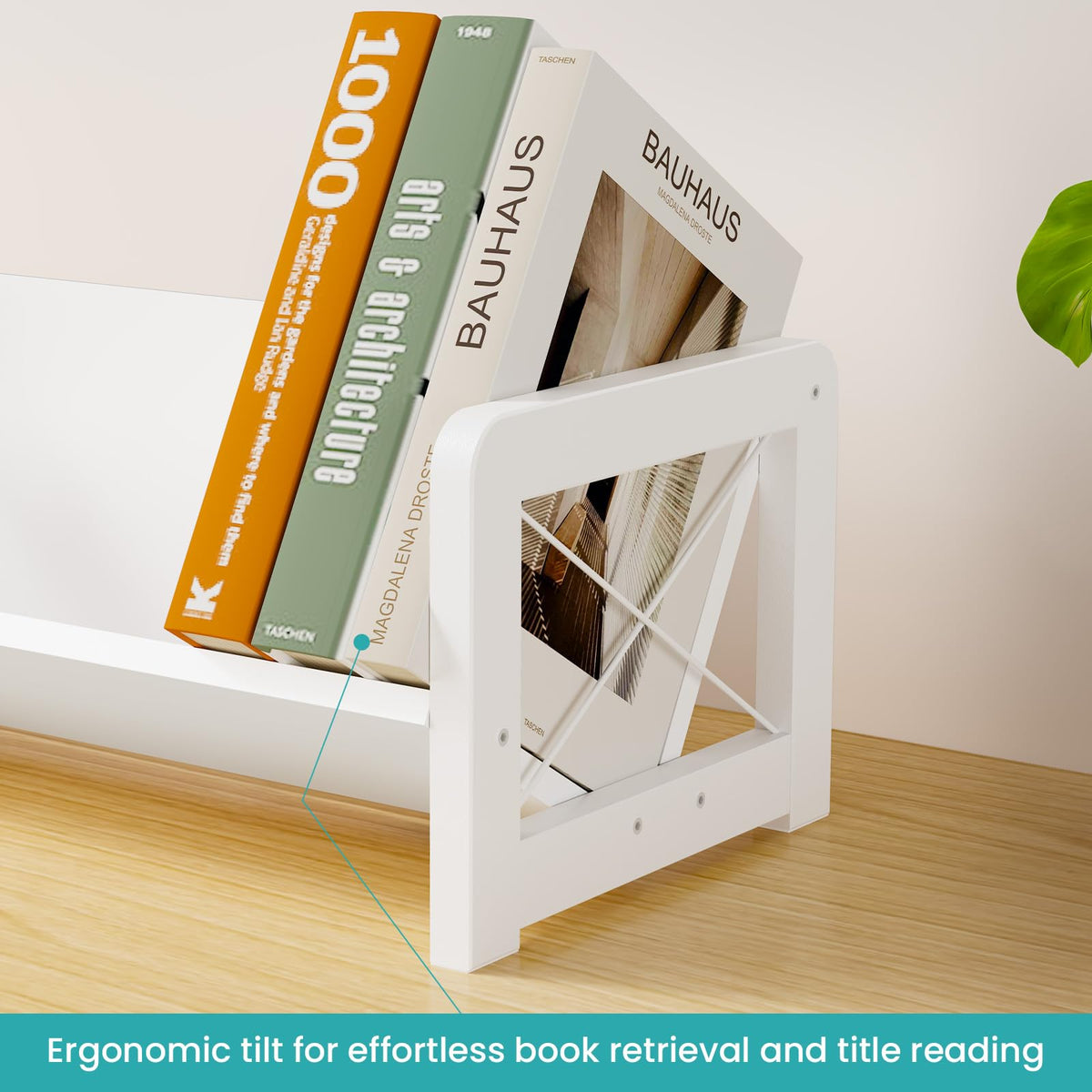 ELITEROO Mini Bookshelf for Desk, Desktop Bookcase, Single Cookbook Shelf, Tabletop Book Storage