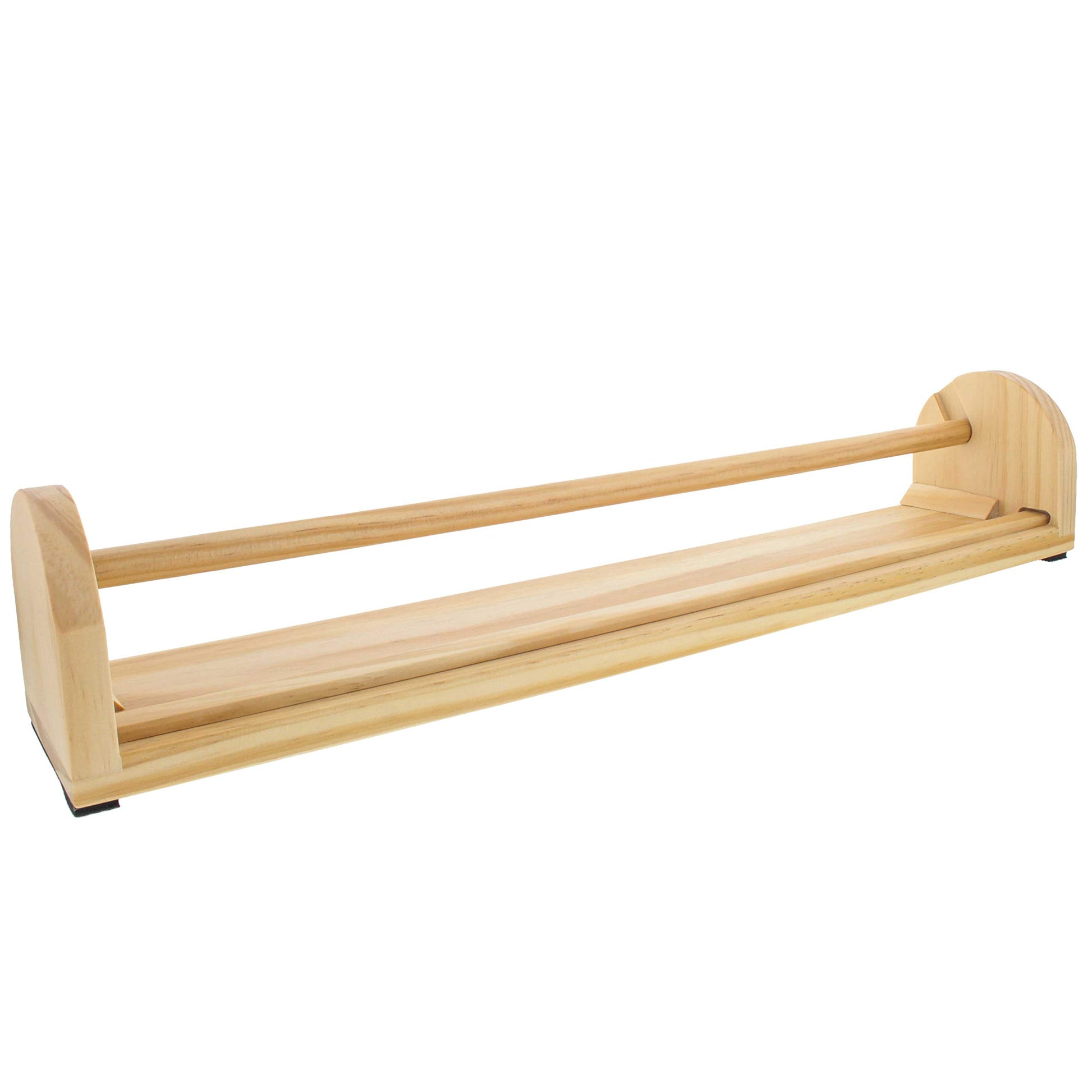 U.S. Art Supply 18" Wooden Tabletop Easel Paper Roll Holder and Dispenser