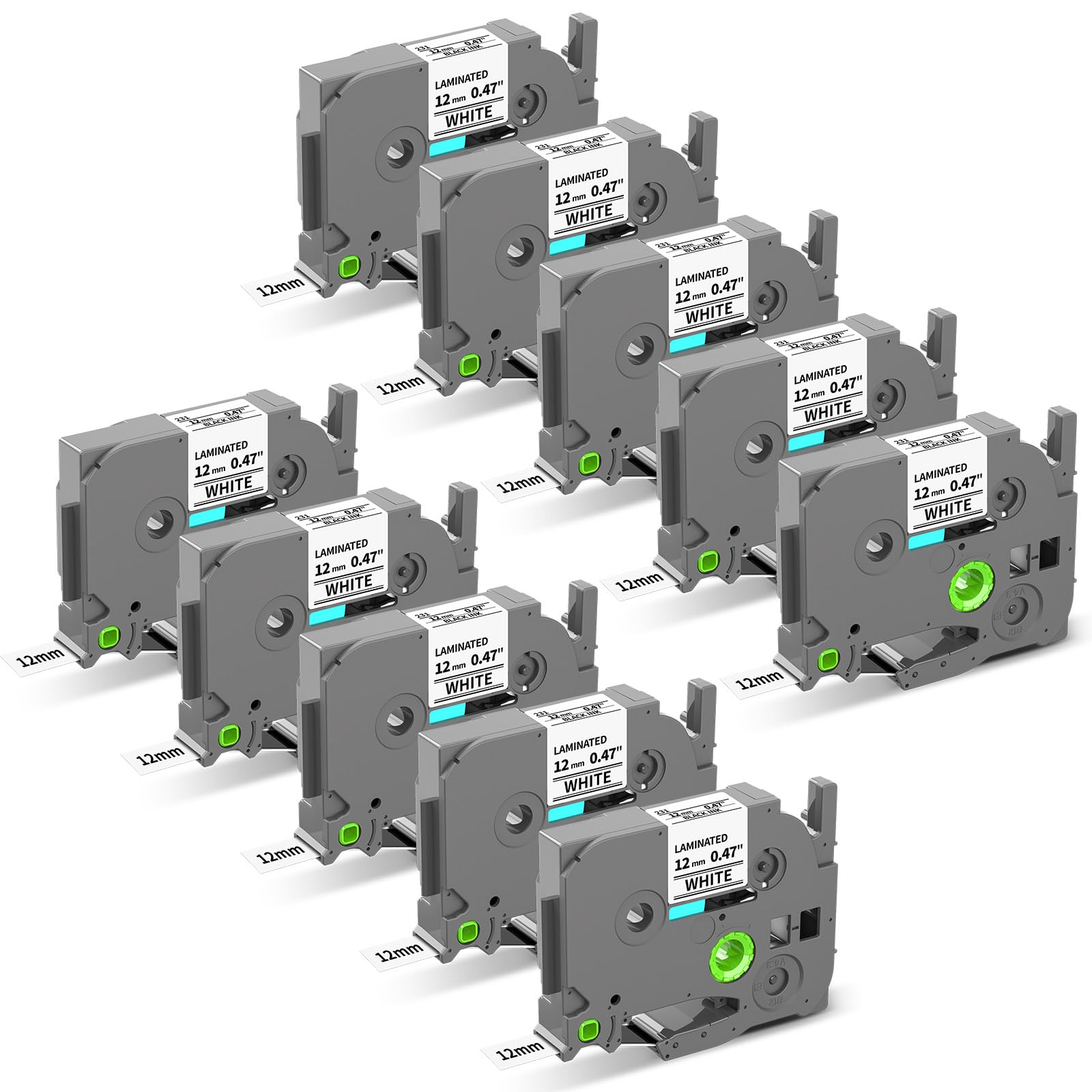 Tze Tz Tape Replace for Brother PTouch Label Maker TZe-231 TZ-231