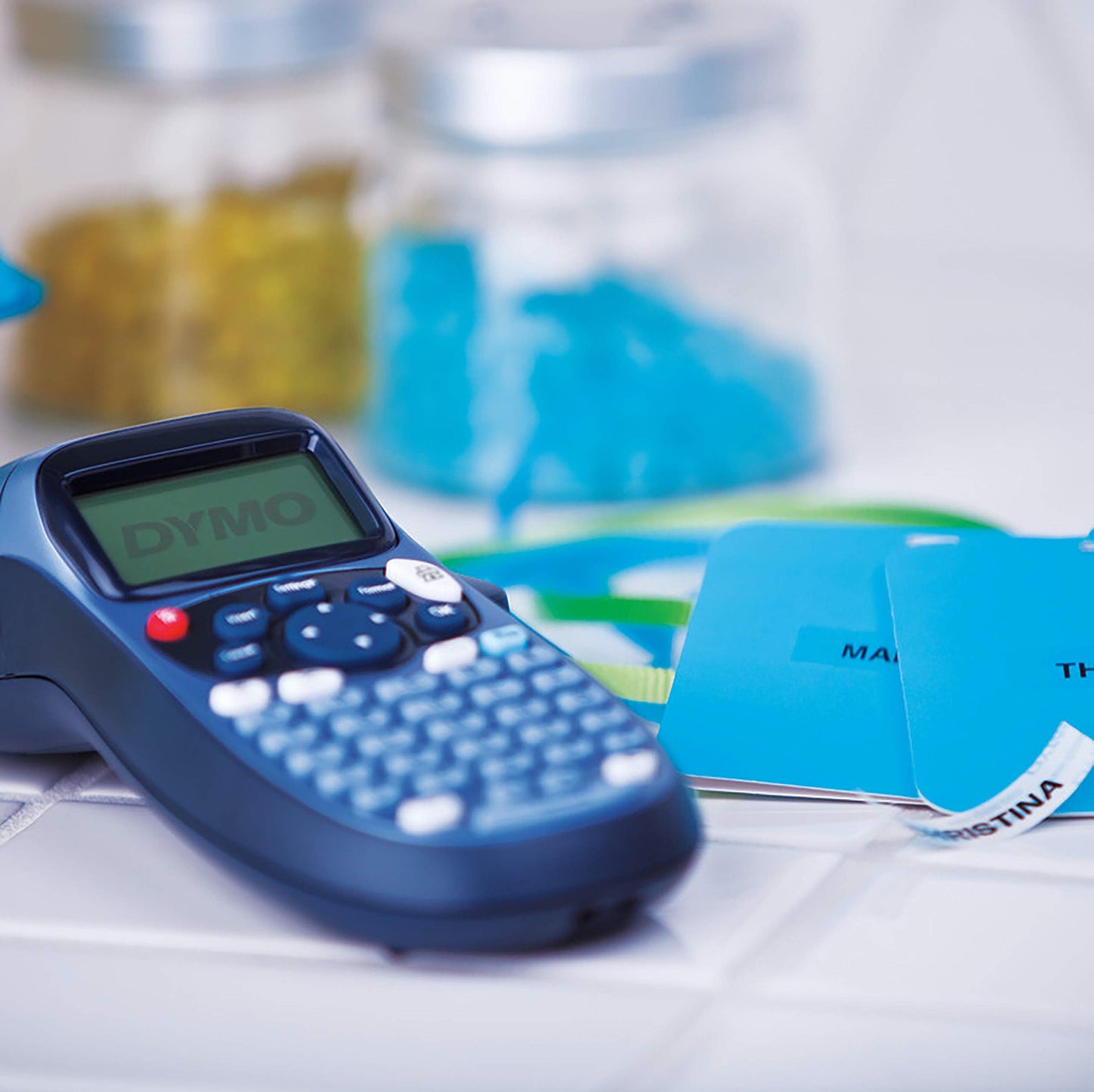Dymo LetraTag LT-100H Label Maker Starter Kit | Handheld Label Maker Machine | with Plastic, Paper