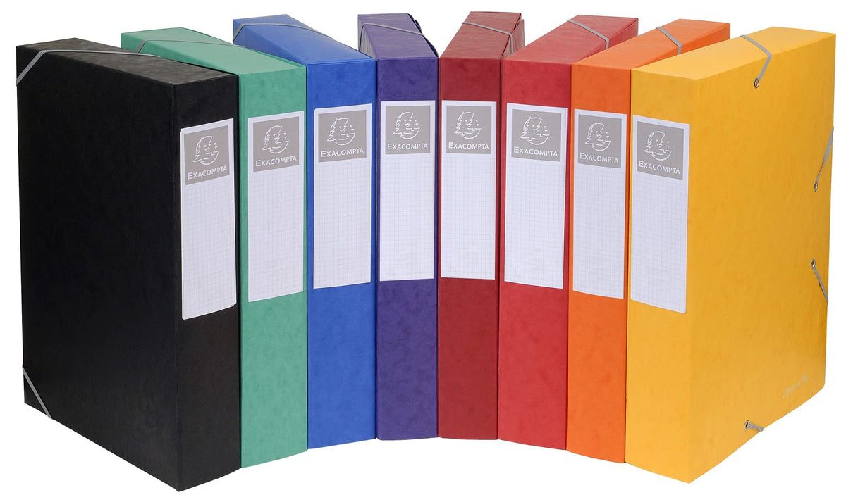 Exacompta - Ref 16017H - Cartobox Pressboard Filing Box - 25 x 33cm, Suitable for A4+ Documents