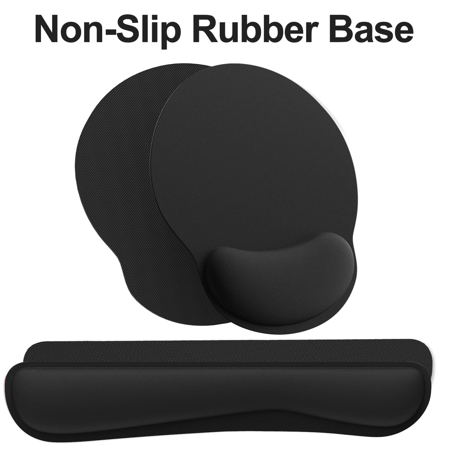 Ergonomic Mouse Pad with Wrist Rest and Keyboard Wrist Rest, Mousepad