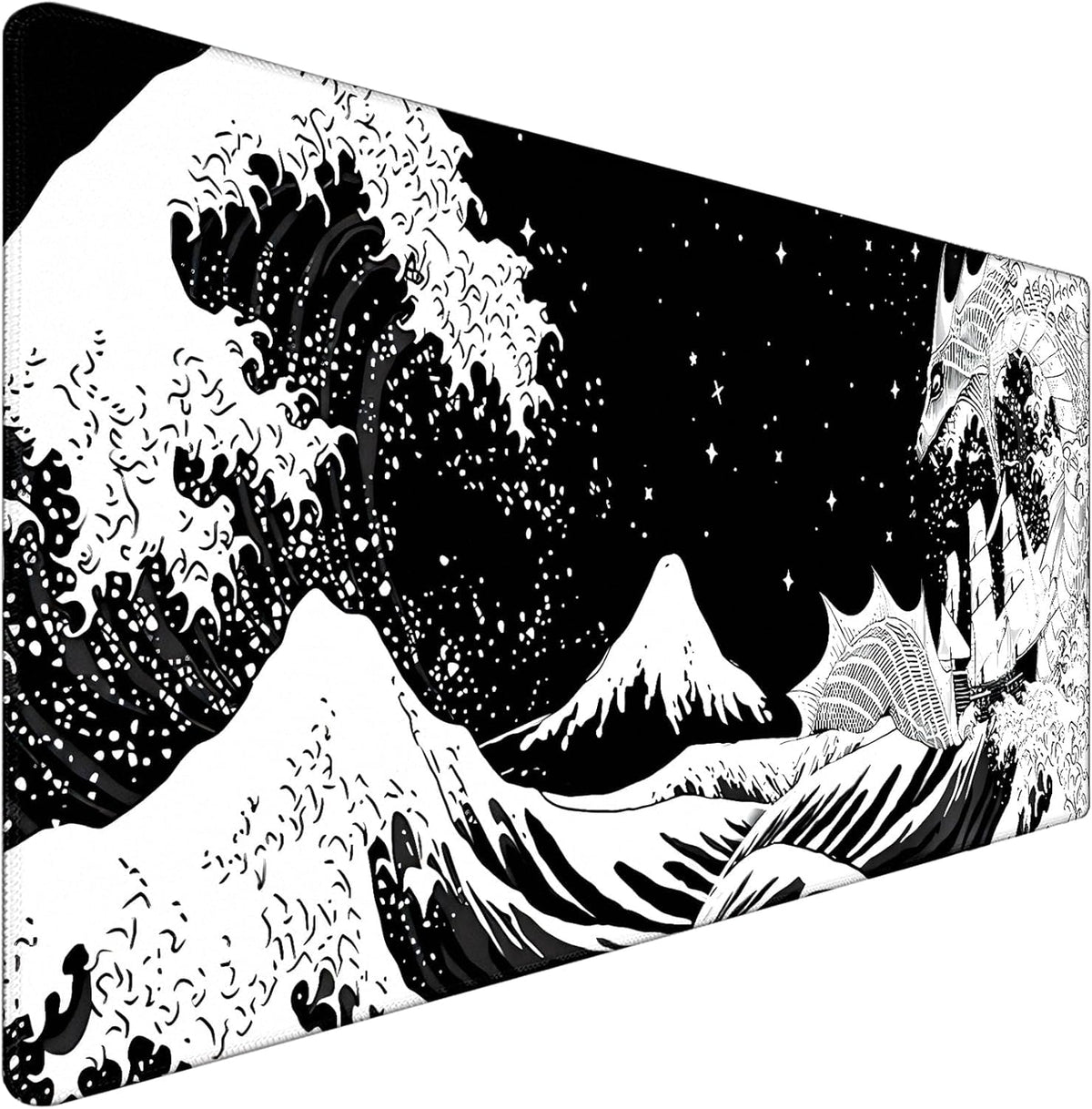 Large Gaming Mouse Pad, Waterproof Extra Large Big Mouse Pad with Stitched Edge, XXXL Non-Slip