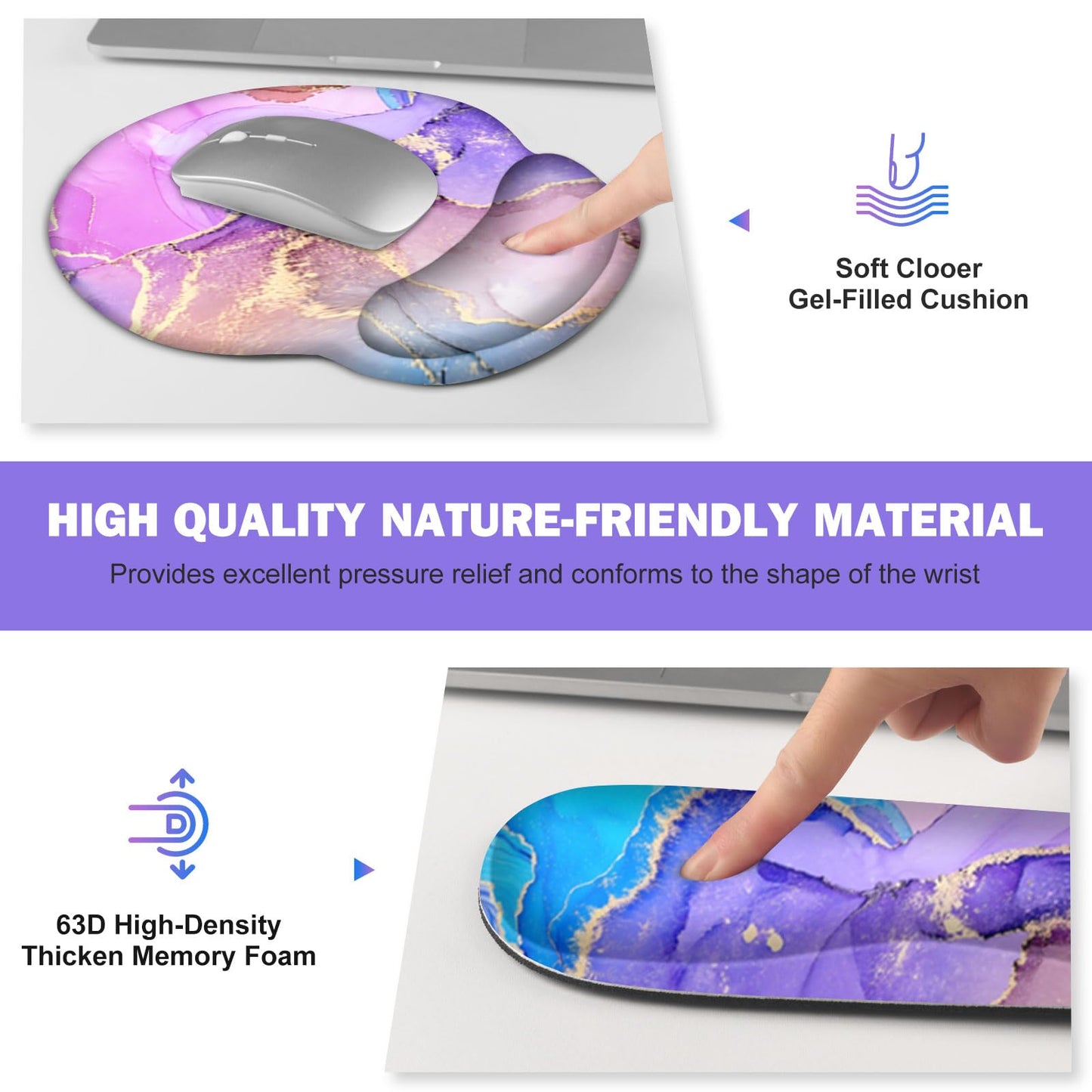 Gaming Mouse Pad, 4in1 XXL Mousepad Large Desk Mat, Cute Desk Pad Protector