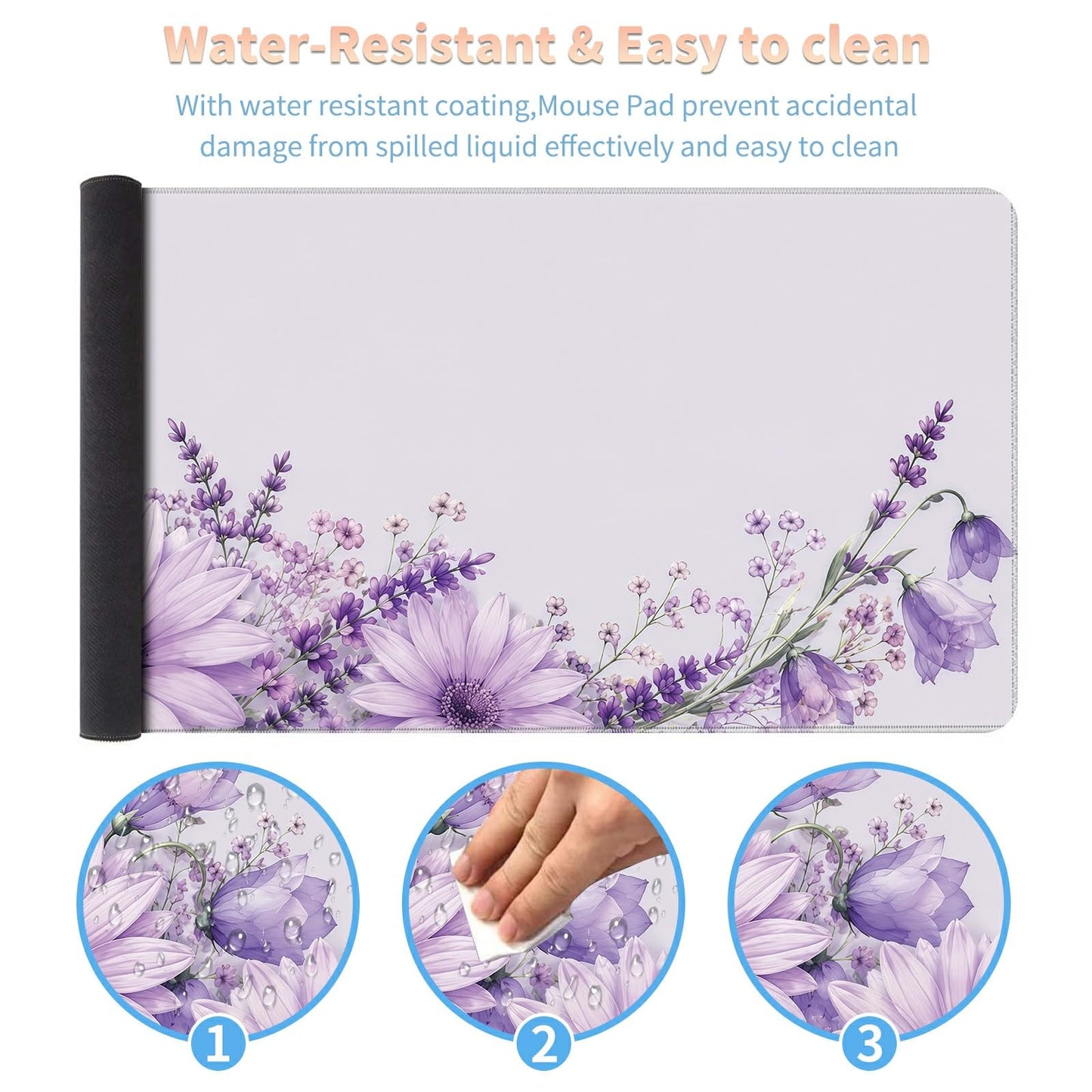 Desk Mat Large Gaming Mouse Pad + Coaster