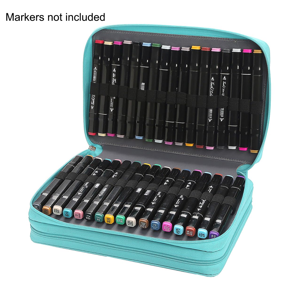 Lbxgap 68 Slots Marker Pen Organizer Case w/Handle
