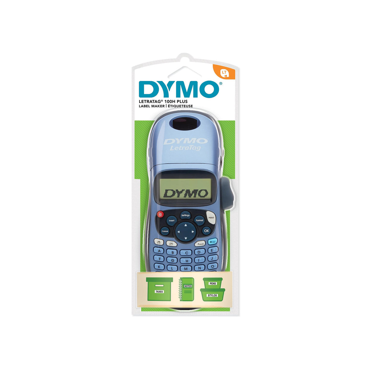 Dymo LetraTag LT-100H Plus Label Maker ABC Keyboard, Blue