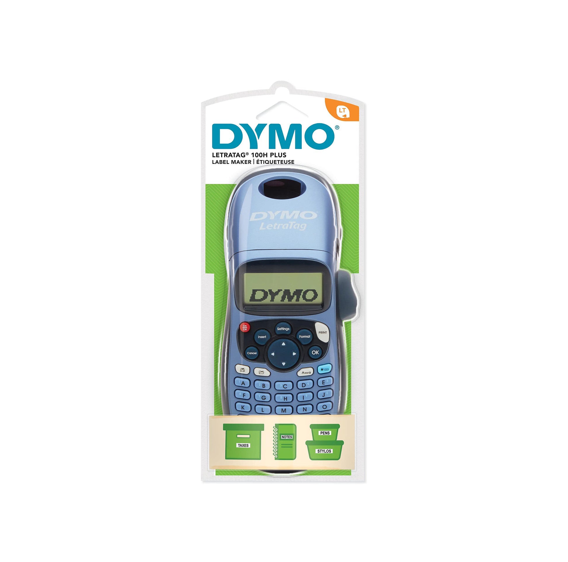 Dymo LetraTag LT-100H Plus Label Maker ABC Keyboard, Blue