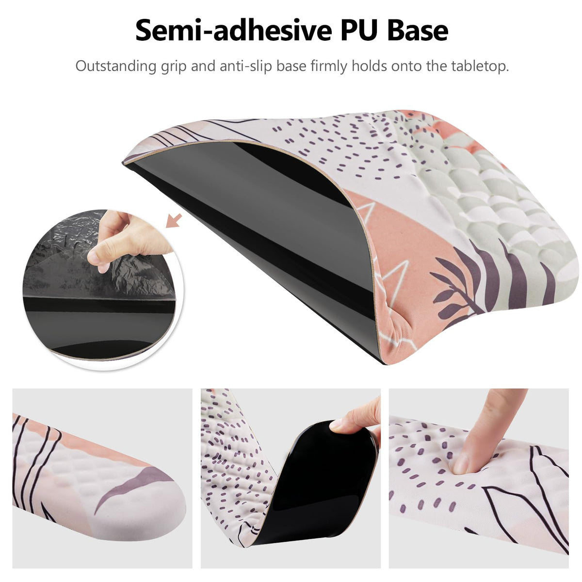 Laokiiy Ergonomic Mouse Pad & Keyboard Wrist Rest Set, Memory Foam