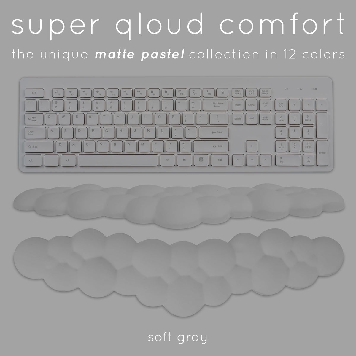 Cloud Keyboard Wrist Rest – Create-ables Qloud Cloud Wrist Rest for Computer Keyboard and Mouse