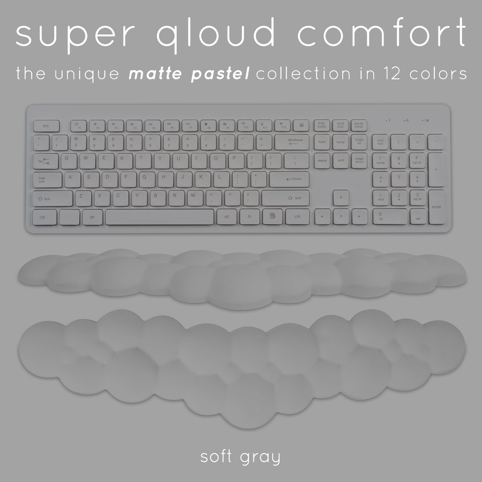 Cloud Keyboard Wrist Rest – Create-ables Qloud Cloud Wrist Rest for Computer Keyboard and Mouse