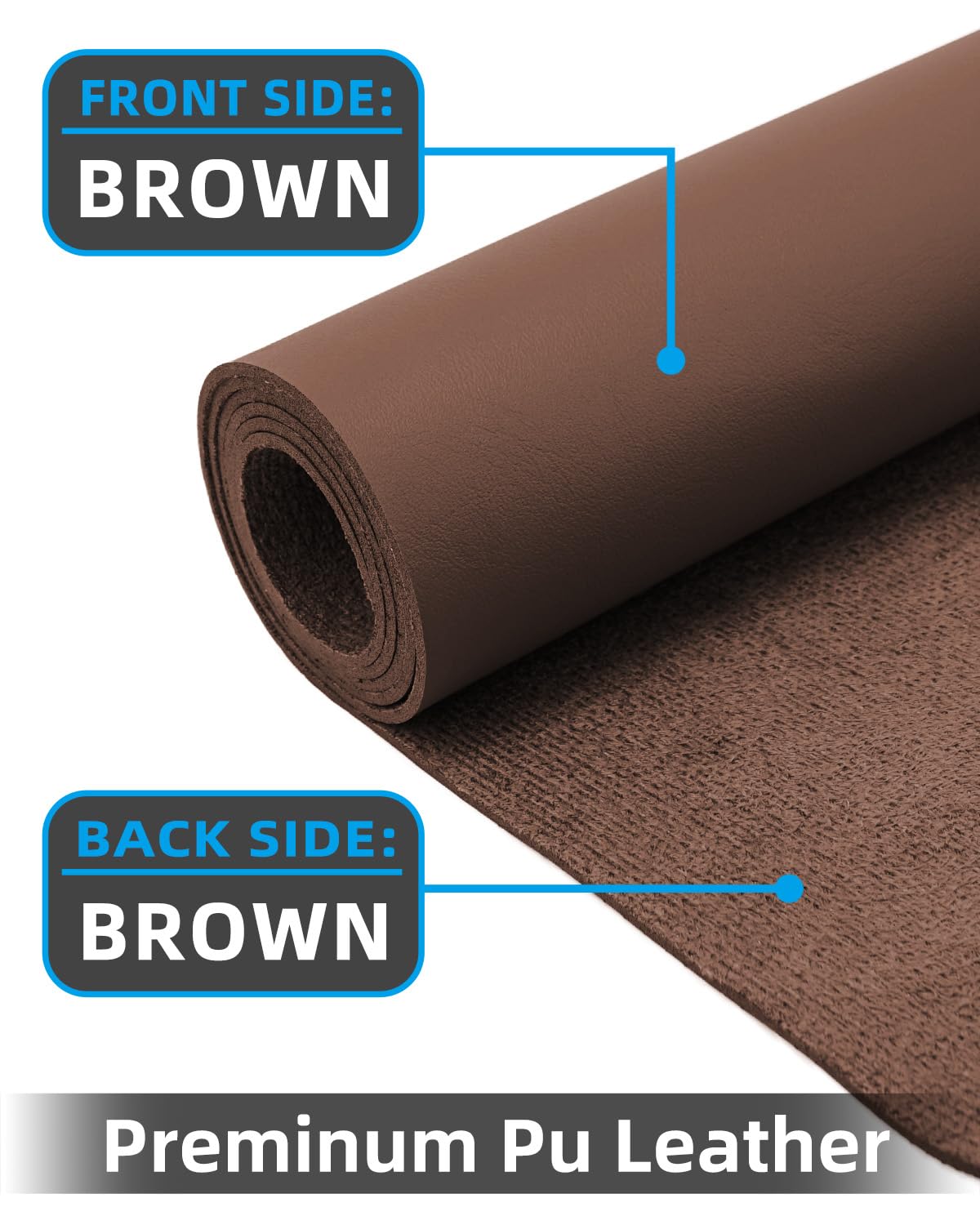 Leather Desk Pad Protector,48"x 17"Desk Mat Large, Mouse Pad, Non-Slip PU Leather Desk