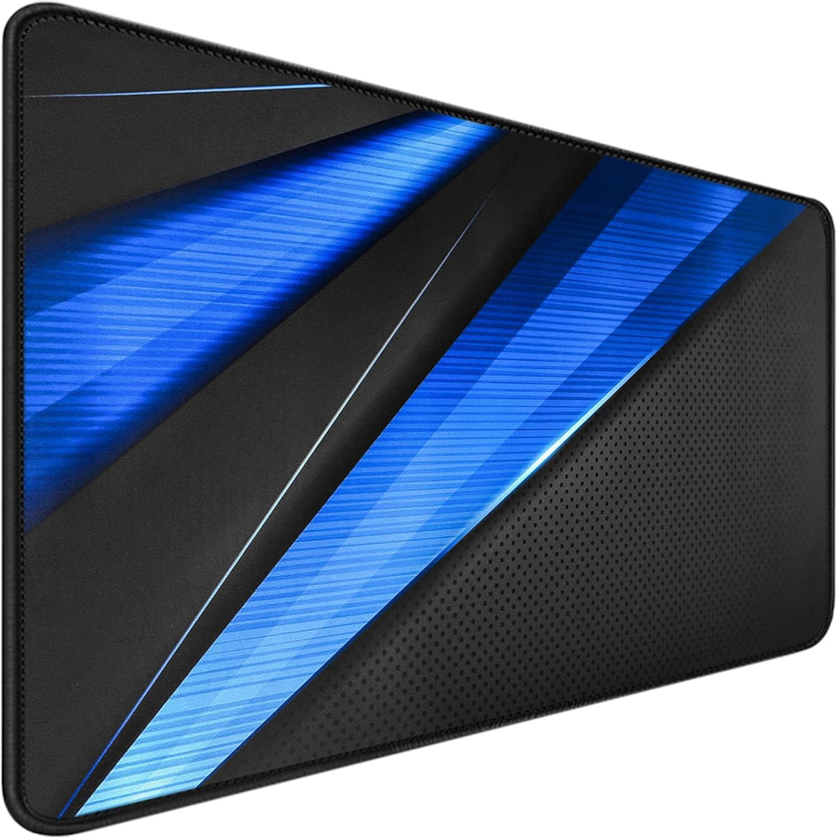 Desk Pad Large Gaming Mouse Pad Extended Keyboard Mouse Mat,Black Blue