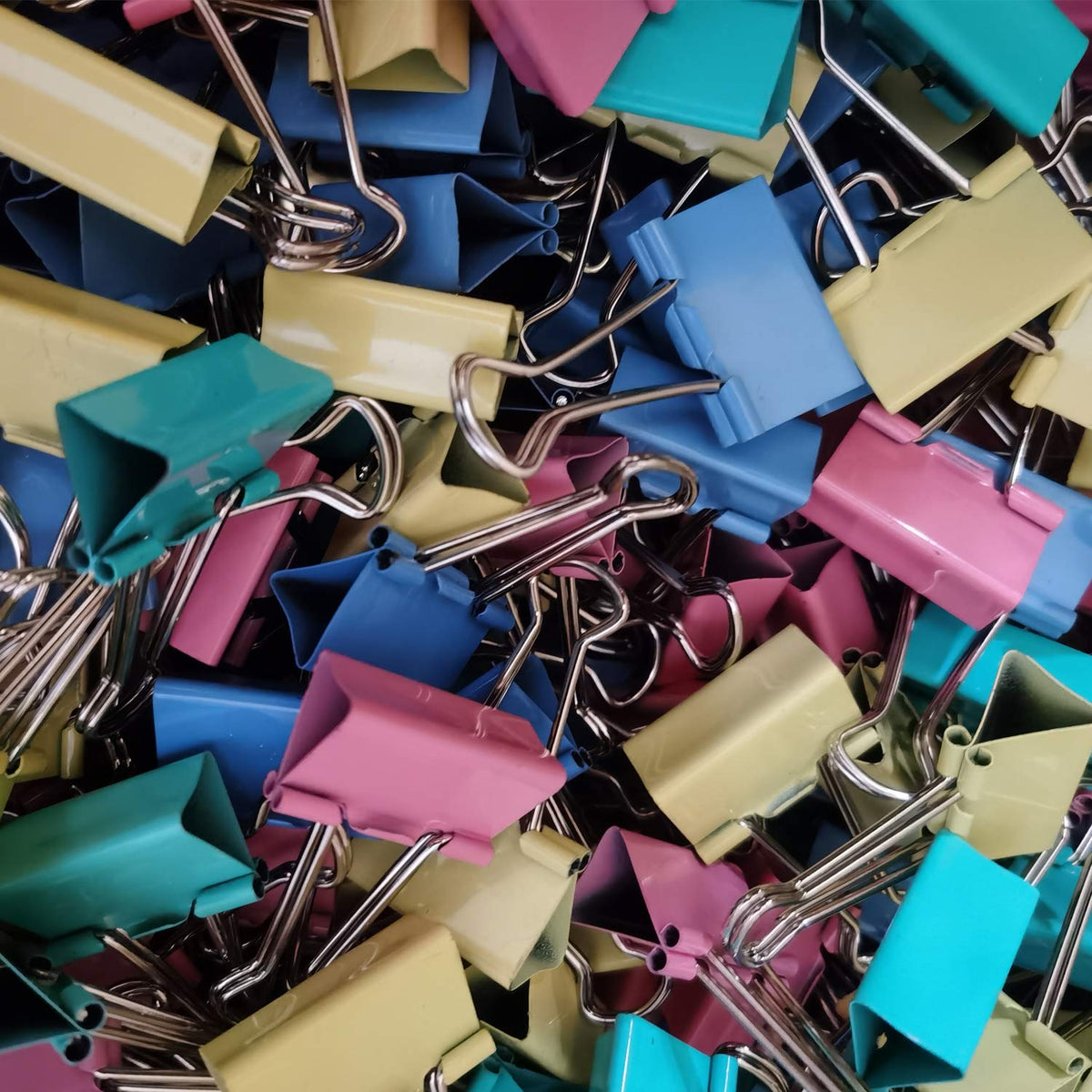 Medium Binder Clips Mix Color 1-1/4" / 1.25 inches / 32 mm a Little bit Scratch Paper Clips (24