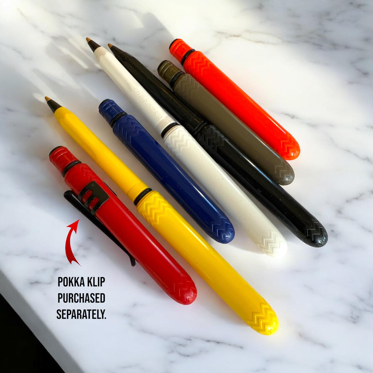 The USA Made Pocket Pen – 8 Pack – compact, affordable, lightweight, EDC black ink ballpoint pen