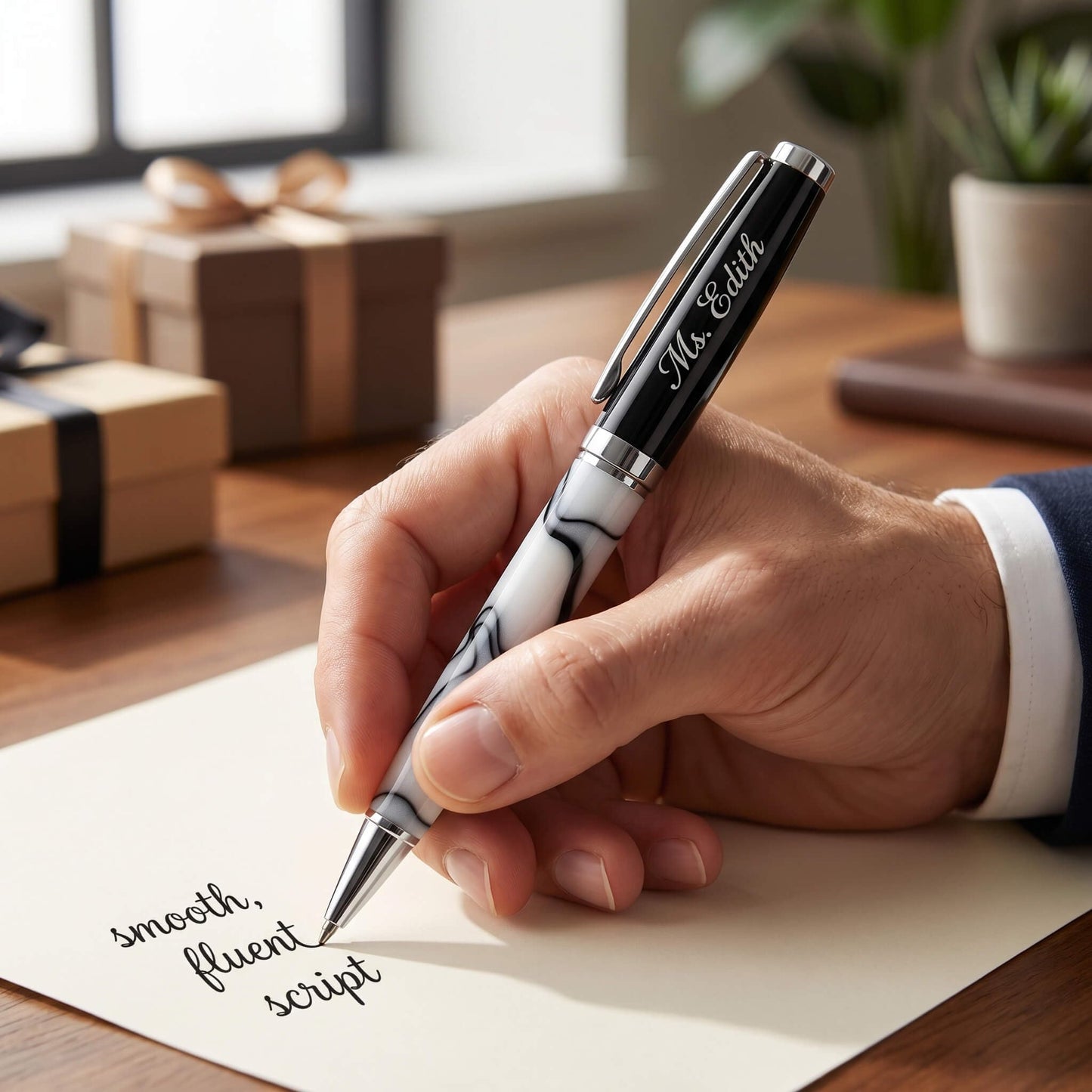 Ancolo Personalized Luxury Ballpoint Pen Fancy Nice Gift Pen set with Box