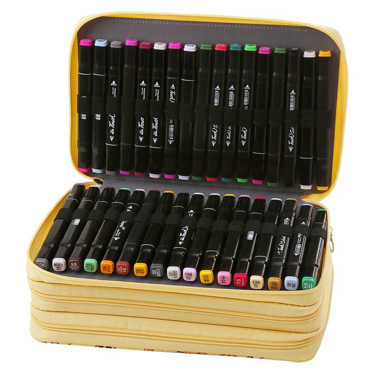 Lbxgap 102 Slots Marker Pen Organizer Case w/Handle