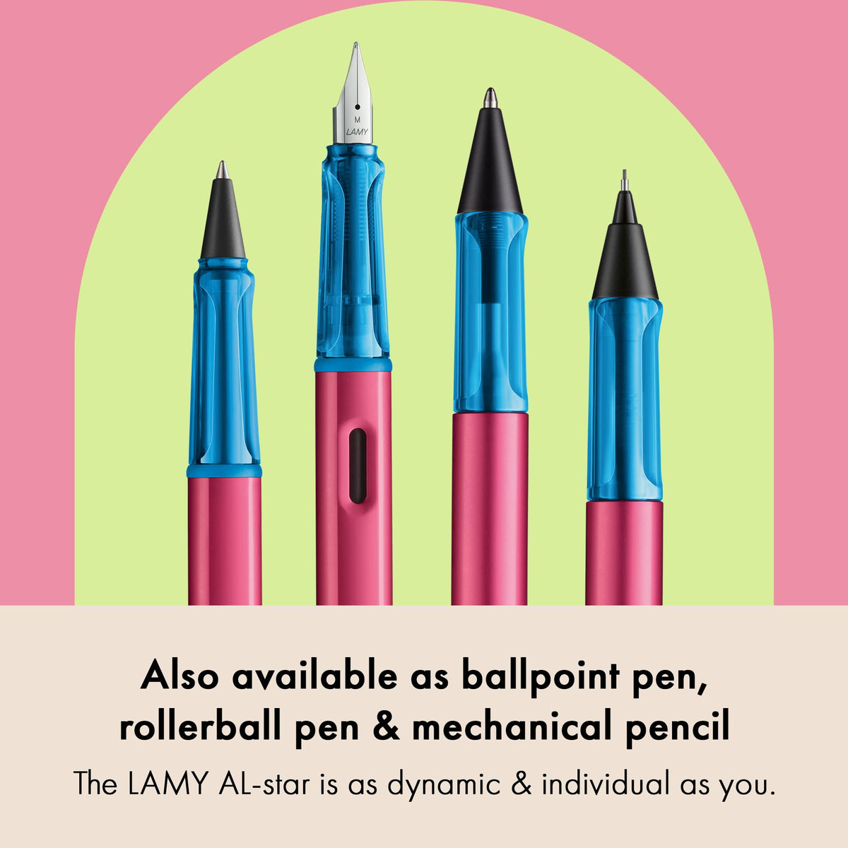 LAMY AL-star rollerskate - Fountain Pen with ergonomic grip & polished steel nib in size EF