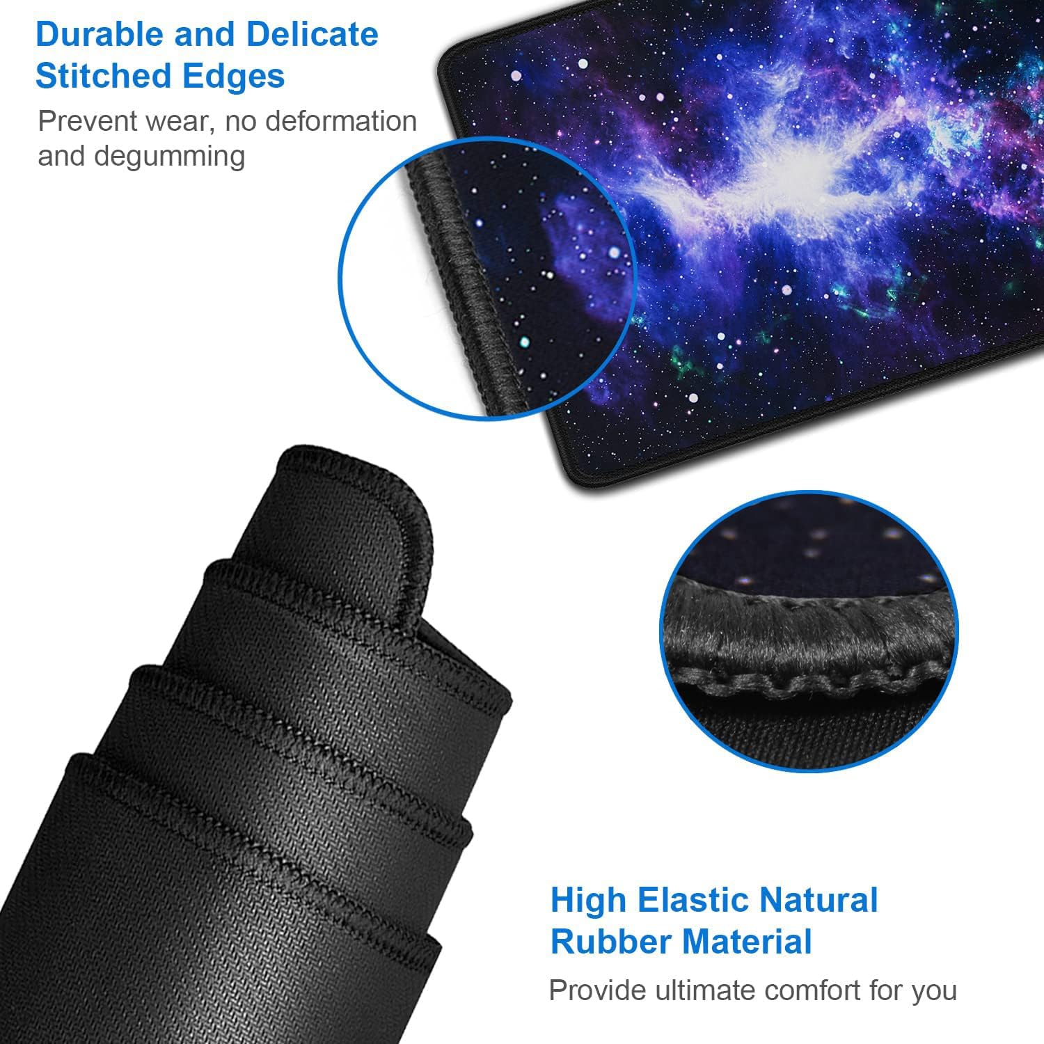 Large Mouse Pad, 31.5x15.7 inch Large Gaming Extended Computer Keyboard Mouse Mat, Water Resist