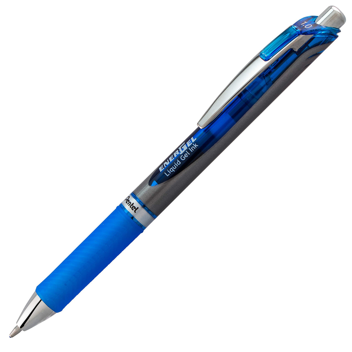 Pentel EnerGel RTX Retractable Liquid Gel Pen, Bold Line, Metal Tip, Blue Ink (BL80-C) (Pack of 1