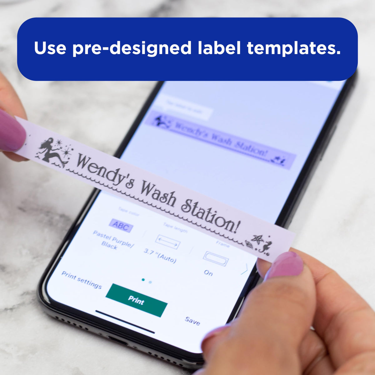 Brother P-Touch Cube Smartphone Label Maker, Bluetooth Wireless Technology, Multiple Templates